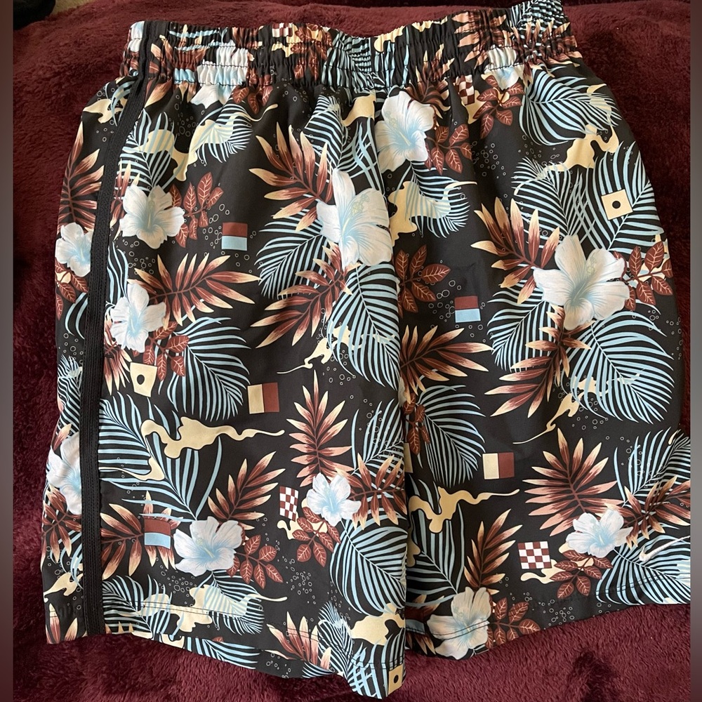 Nike Light Blue Floral Dri-FIT Shorts